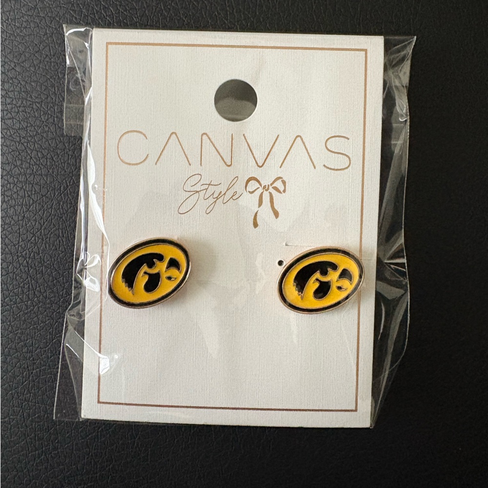 Iowa Hawkeye earrings